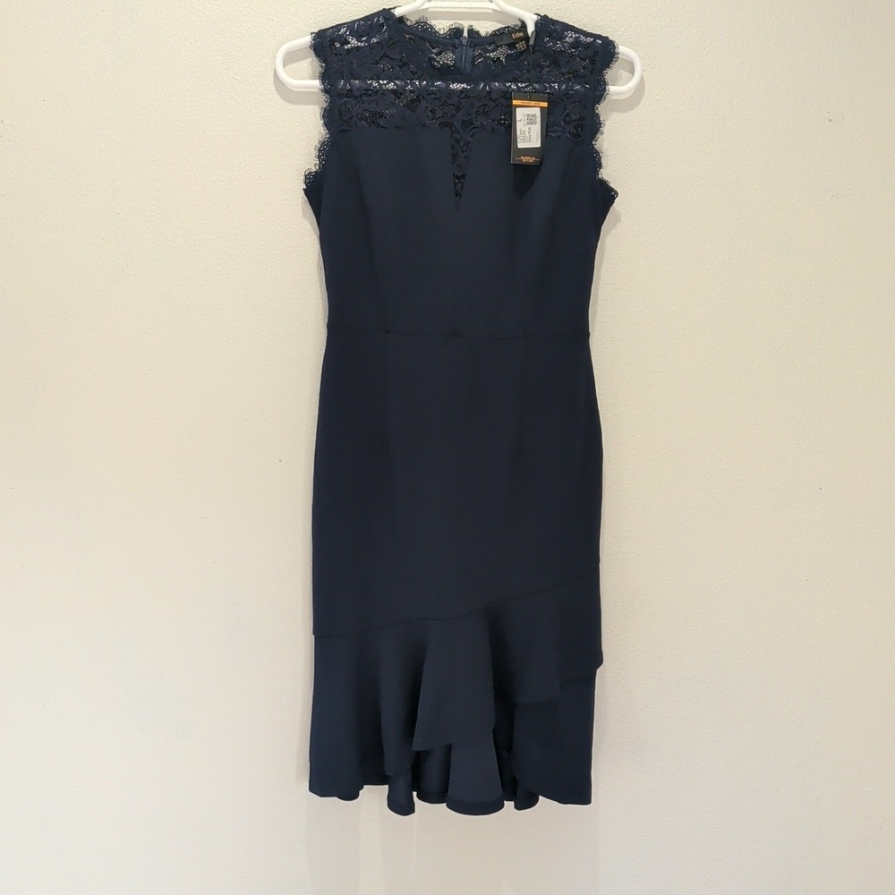 Knitee Dress Sleeveless Navy Blue Size L K9151
